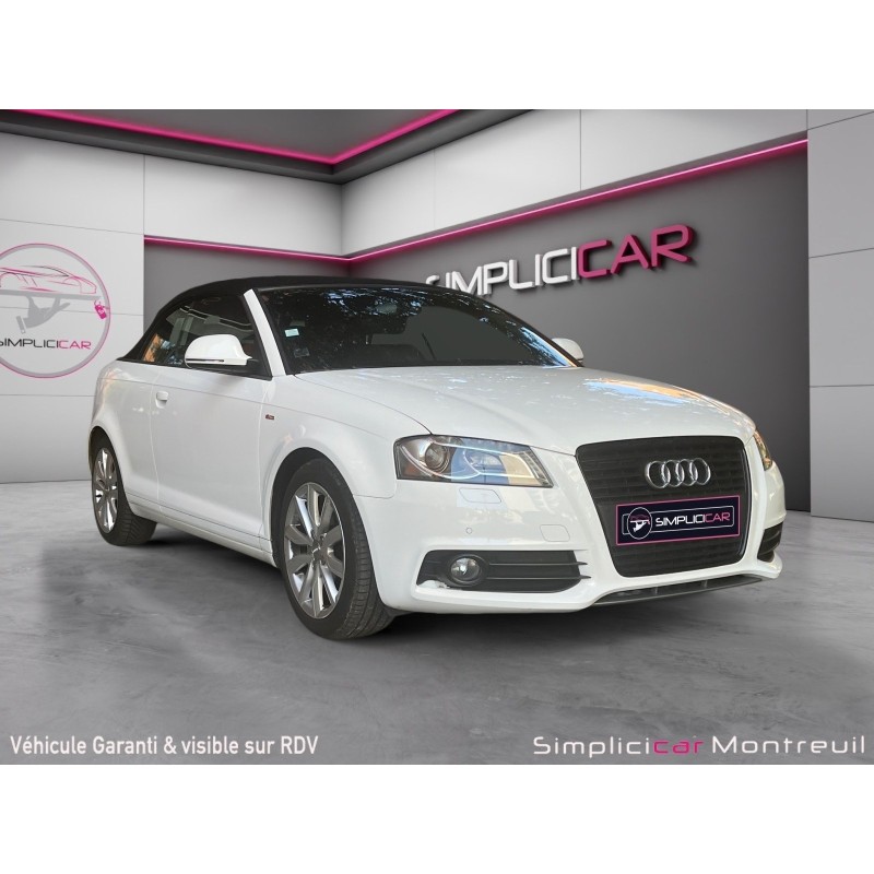 AUDI A3 CABRIOLET 1.8 TFSI 160 S Line S-Tronic A AUTO CARPLAY  GARANTIE 12 MOIS