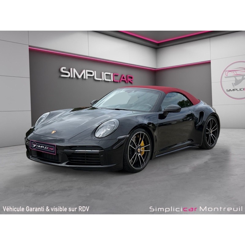PORSCHE 911 TURBO CABRIOLET S Cabriolet 3.8i 650 PDK/ENTRETIEN PORSCHE/SIEGES CHAUFFANTS/APPLE CARPLAY/BURMESTER/GARANTIE 12...