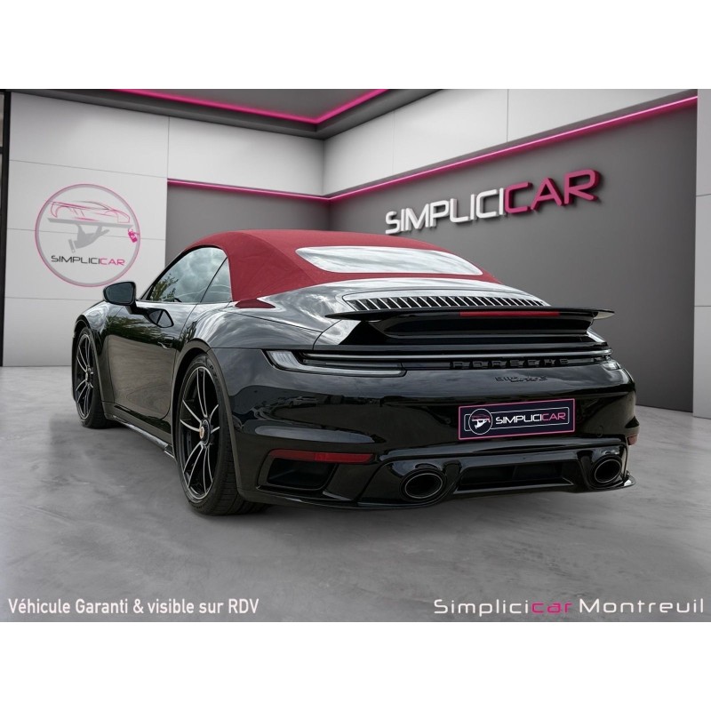PORSCHE 911 TURBO CABRIOLET S Cabriolet 3.8i 650 PDK/ENTRETIEN PORSCHE/SIEGES CHAUFFANTS/APPLE CARPLAY/BURMESTER/GARANTIE 12...