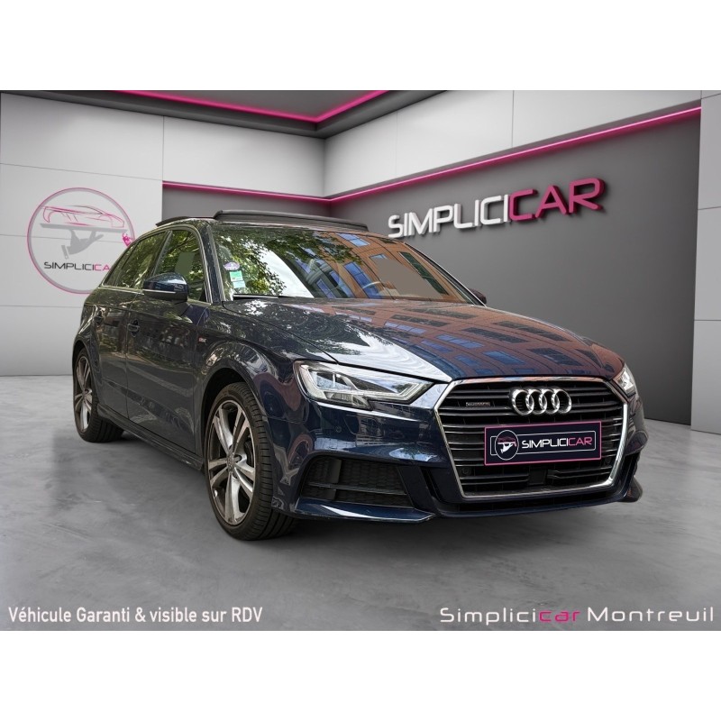 AUDI A3 SPORTBACK 2.0 TFSI 190 S tronic 7 S Line FULL OPTIONS/GARANTIE 12 MOIS/VIRTUAL COKPIT/INTERIEUR CUIR/BANG...