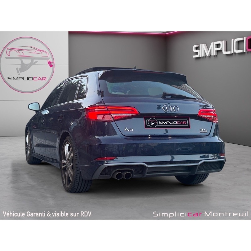 AUDI A3 SPORTBACK 2.0 TFSI 190 S tronic 7 S Line FULL OPTIONS/GARANTIE 12 MOIS/VIRTUAL COKPIT/INTERIEUR CUIR/BANG...