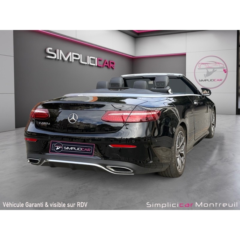 MERCEDES CLASSE E CABRIOLET 220 d 9G-Tronic AMG Line/garantie, entretien constructeur/burmester/360°