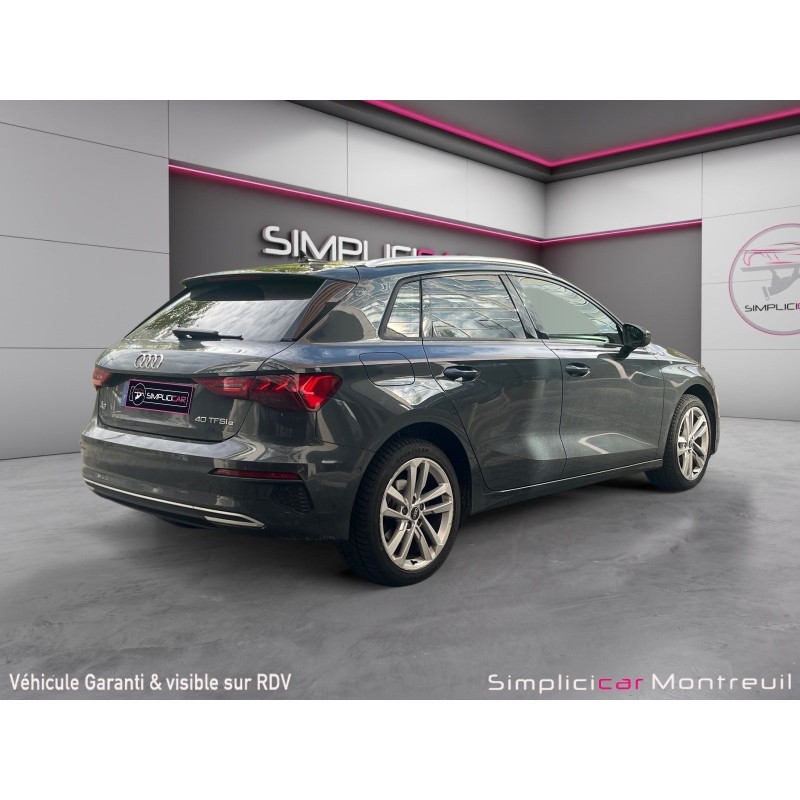 AUDI A3 SPORTBACK 40 TFSIe 204 S tronic 6 Design Luxe, APPLE CARPLAY, SIEGES CHAUFFANTS, ELECTRIQUE,