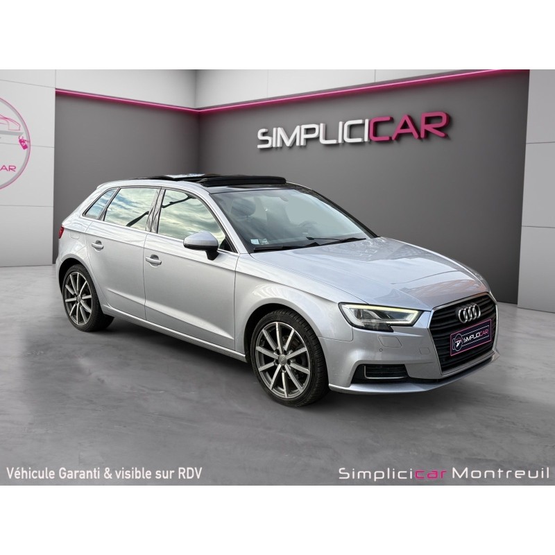AUDI A3 SPORTBACK TFSI 150 S tronic 7 S Line/cuir complet/entretien et suivi complet/ pack hifi/toit ouvrant/garantie 12 mois