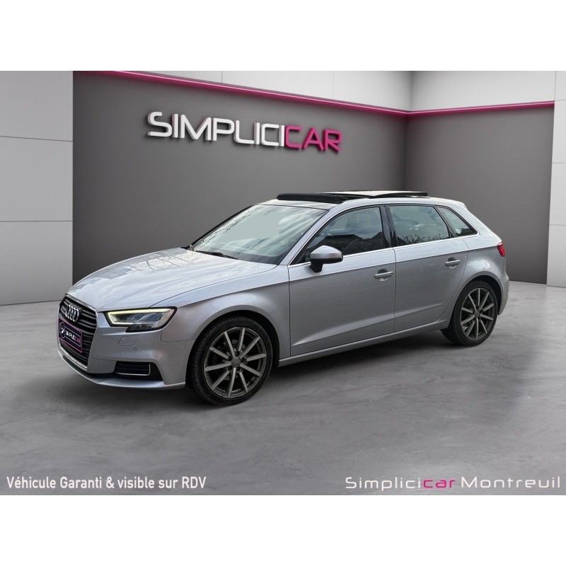 AUDI A3 SPORTBACK TFSI 150 S tronic 7 S Line/cuir complet/entretien et suivi complet/ pack hifi/toit ouvrant/garantie 12 mois