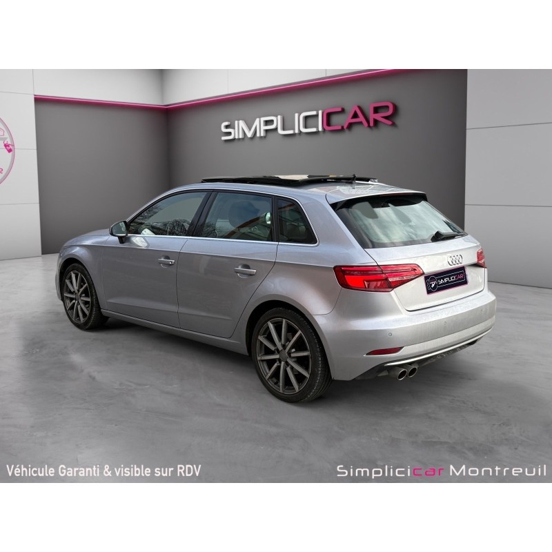 AUDI A3 SPORTBACK TFSI 150 S tronic 7 S Line/cuir complet/entretien et suivi complet/ pack hifi/toit ouvrant/garantie 12 mois