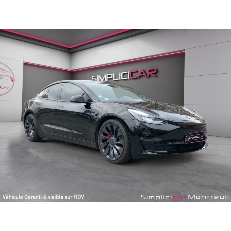 TESLA MODEL 3 Performance AWD BATTERIE SOH 100 GARANTIE 12 MOIS