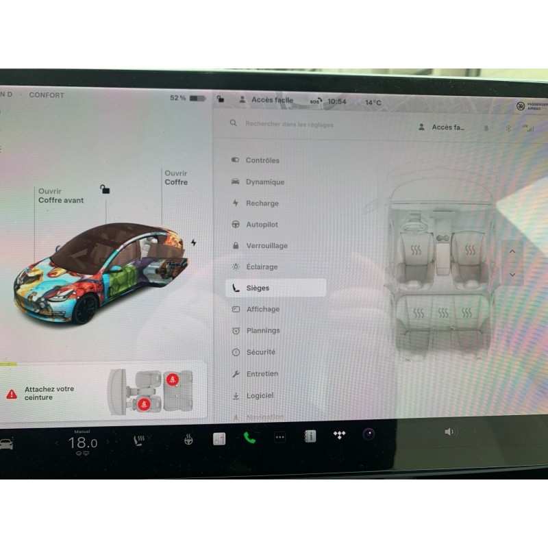 TESLA MODEL 3 Performance AWD BATTERIE SOH 100 GARANTIE 12 MOIS