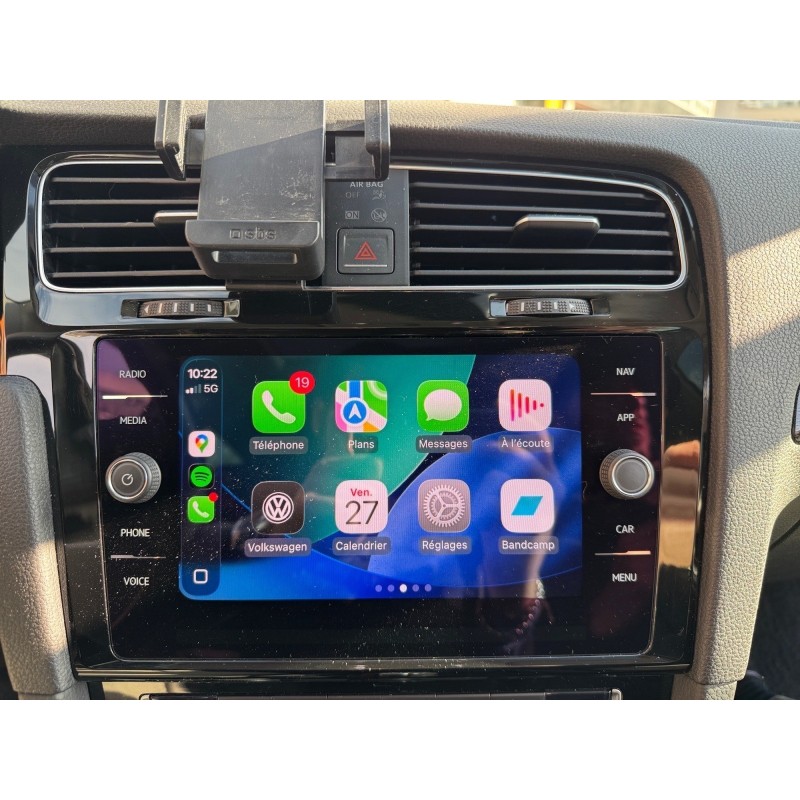 VOLKSWAGEN GOLF 1.5 TSI 150 EVO BlueMotion Technology DSG7 Carat toit ouvrant carplay virtual cockpit caméra de recul...