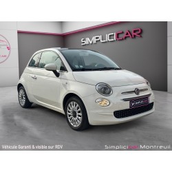 FIAT 500 SERIE 6 EURO 6D 1.2 69 ch Eco Pack Lounge Toit panoramique Carplay Garantie 12 mois