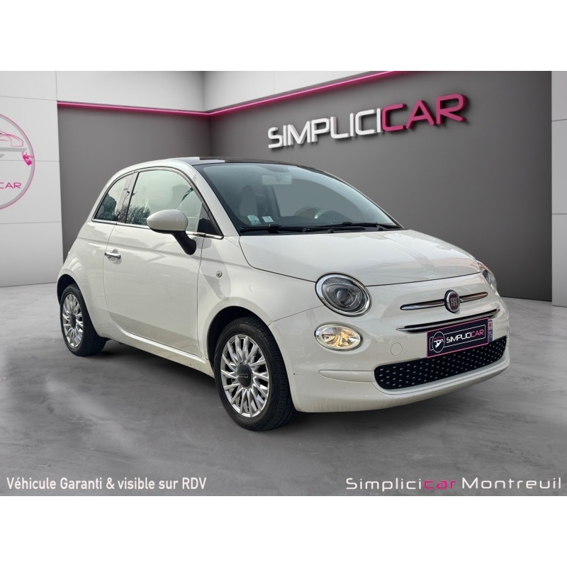 FIAT 500 SERIE 6 EURO 6D 1.2 69 ch Eco Pack Lounge Toit panoramique Carplay Garantie 12 mois