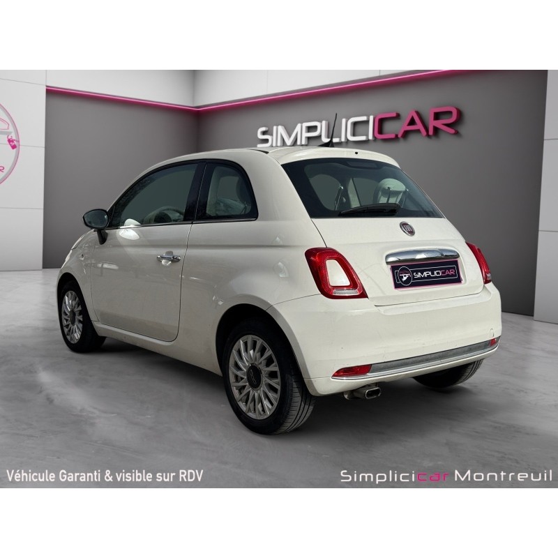 FIAT 500 SERIE 6 EURO 6D 1.2 69 ch Eco Pack Lounge Toit panoramique Carplay Garantie 12 mois