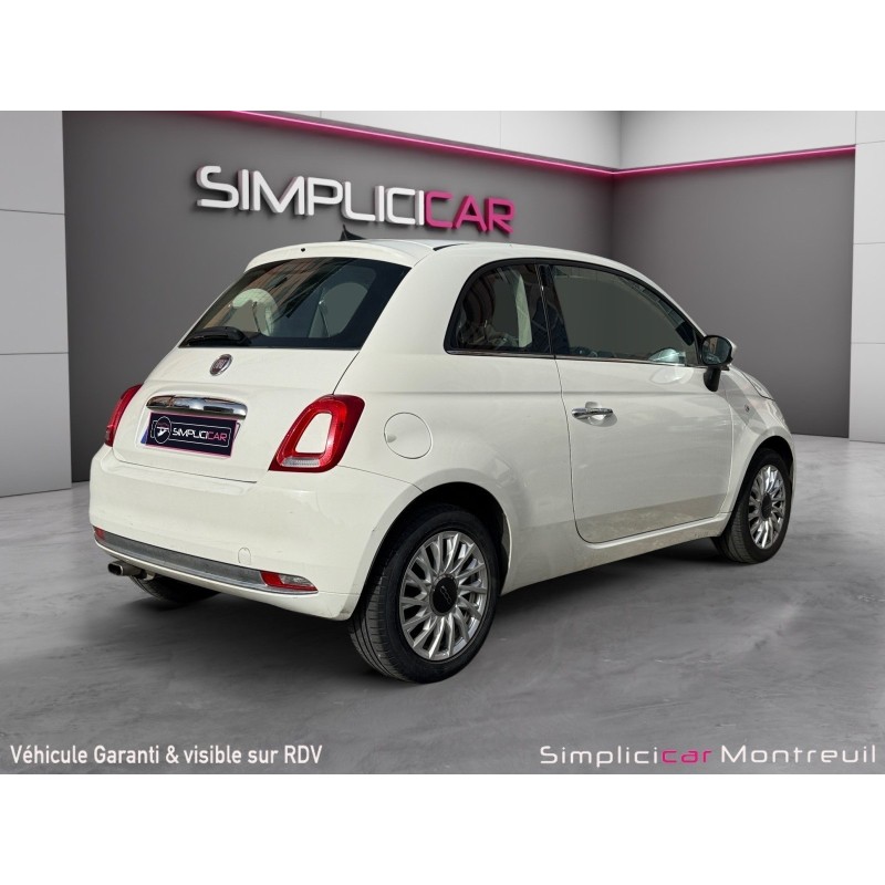FIAT 500 SERIE 6 EURO 6D 1.2 69 ch Eco Pack Lounge Toit panoramique Carplay Garantie 12 mois