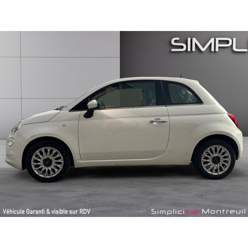 FIAT 500 SERIE 6 EURO 6D 1.2 69 ch Eco Pack Lounge Toit panoramique Carplay Garantie 12 mois