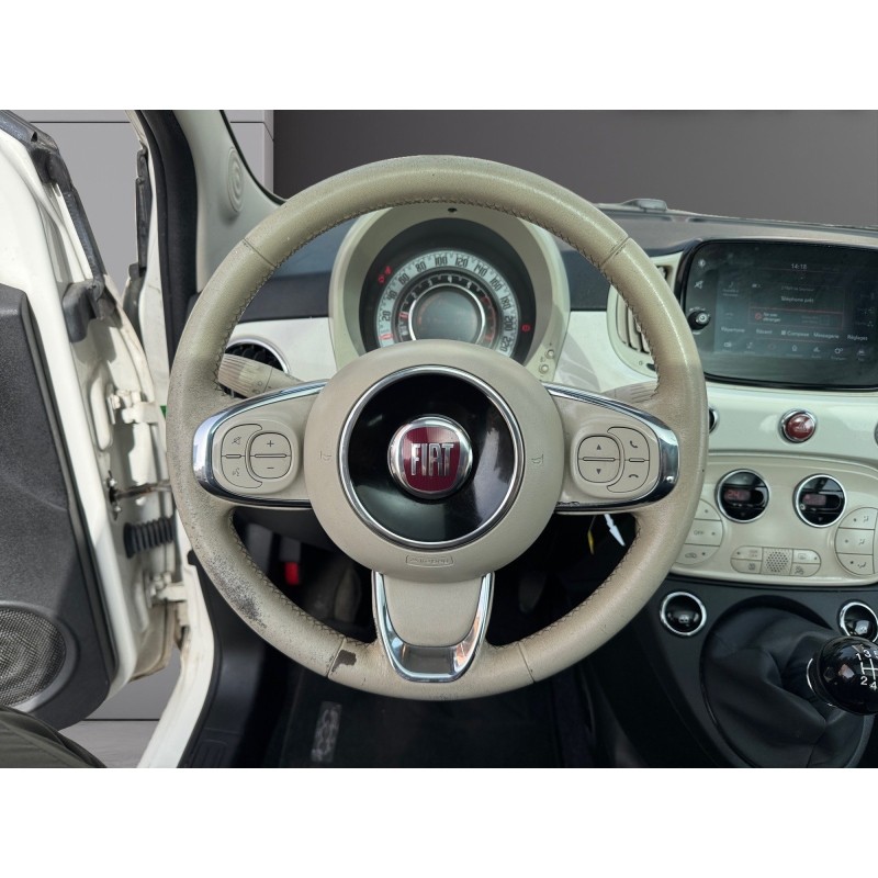 FIAT 500 SERIE 6 EURO 6D 1.2 69 ch Eco Pack Lounge Toit panoramique Carplay Garantie 12 mois