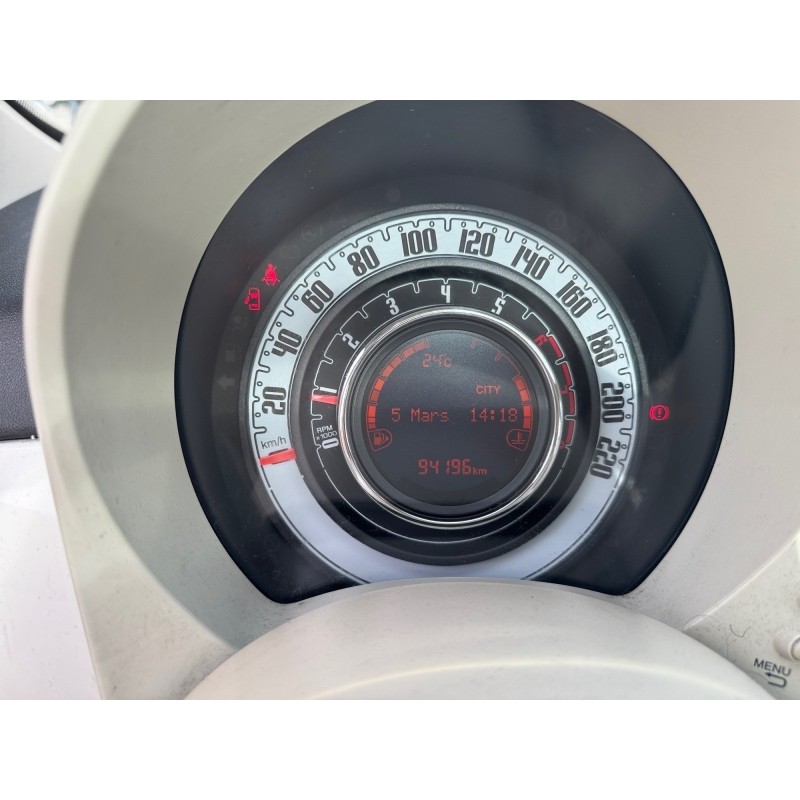 FIAT 500 SERIE 6 EURO 6D 1.2 69 ch Eco Pack Lounge Toit panoramique Carplay Garantie 12 mois