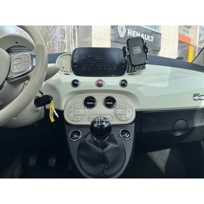 FIAT 500 SERIE 6 EURO 6D 1.2 69 ch Eco Pack Lounge Toit panoramique Carplay Garantie 12 mois