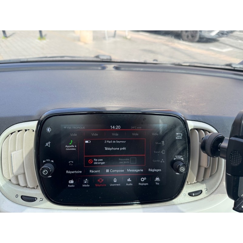 FIAT 500 SERIE 6 EURO 6D 1.2 69 ch Eco Pack Lounge Toit panoramique Carplay Garantie 12 mois