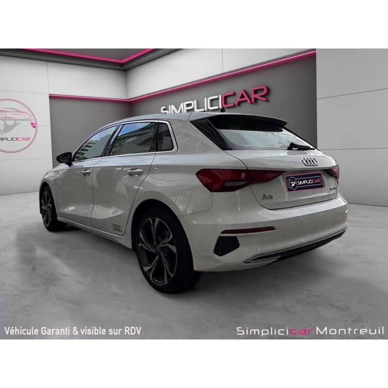 AUDI A3 SPORTBACK 40 TFSIe 204 S tronic 6 Design Luxe S-line Sièges chauffants Carplay Virtual Cockpit Garantie 12 mois