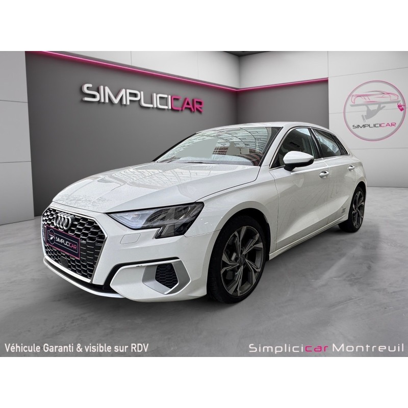 AUDI A3 SPORTBACK 40 TFSIe 204 S tronic 6 Design Luxe S-line Sièges chauffants Carplay Virtual Cockpit Garantie 12 mois