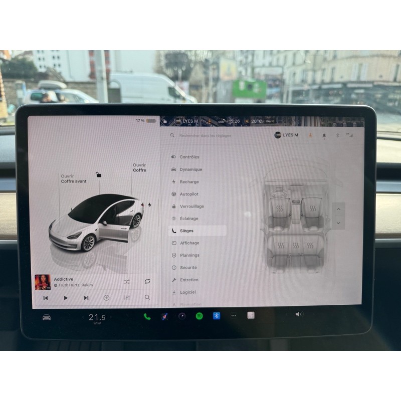 TESLA MODEL 3 Autonomie Standard Plus RWD Première main TVA Garantie 12 mois Batterie Garantie 2030
