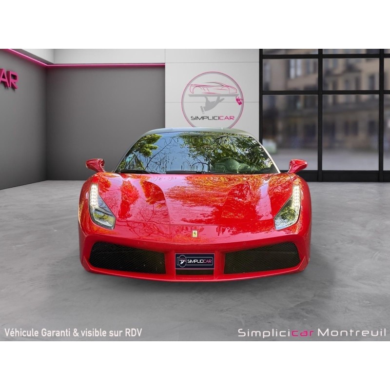 FERRARI 488 GTB 4.0 V8 670ch ROSSO CORSA ORIGINE FERRARI FRANCE 2EME MAIN