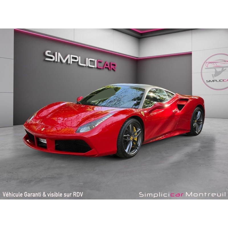 FERRARI 488 GTB 4.0 V8 670ch ROSSO CORSA ORIGINE FERRARI FRANCE 2EME MAIN