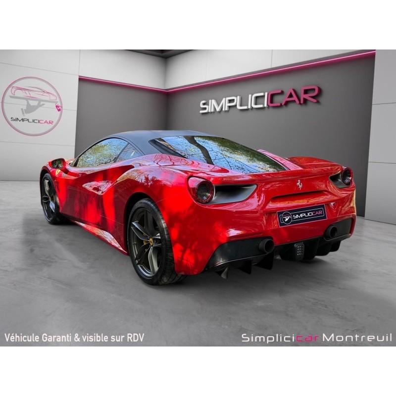FERRARI 488 GTB 4.0 V8 670ch ROSSO CORSA ORIGINE FERRARI FRANCE 2EME MAIN