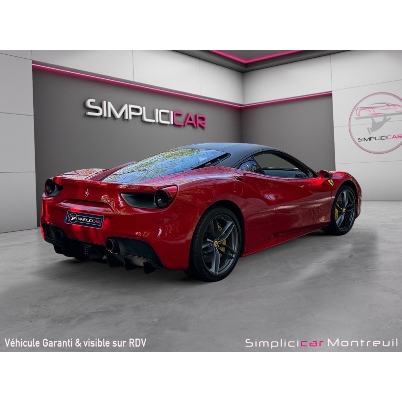 FERRARI 488 GTB 4.0 V8 670ch ROSSO CORSA ORIGINE FERRARI FRANCE 2EME MAIN